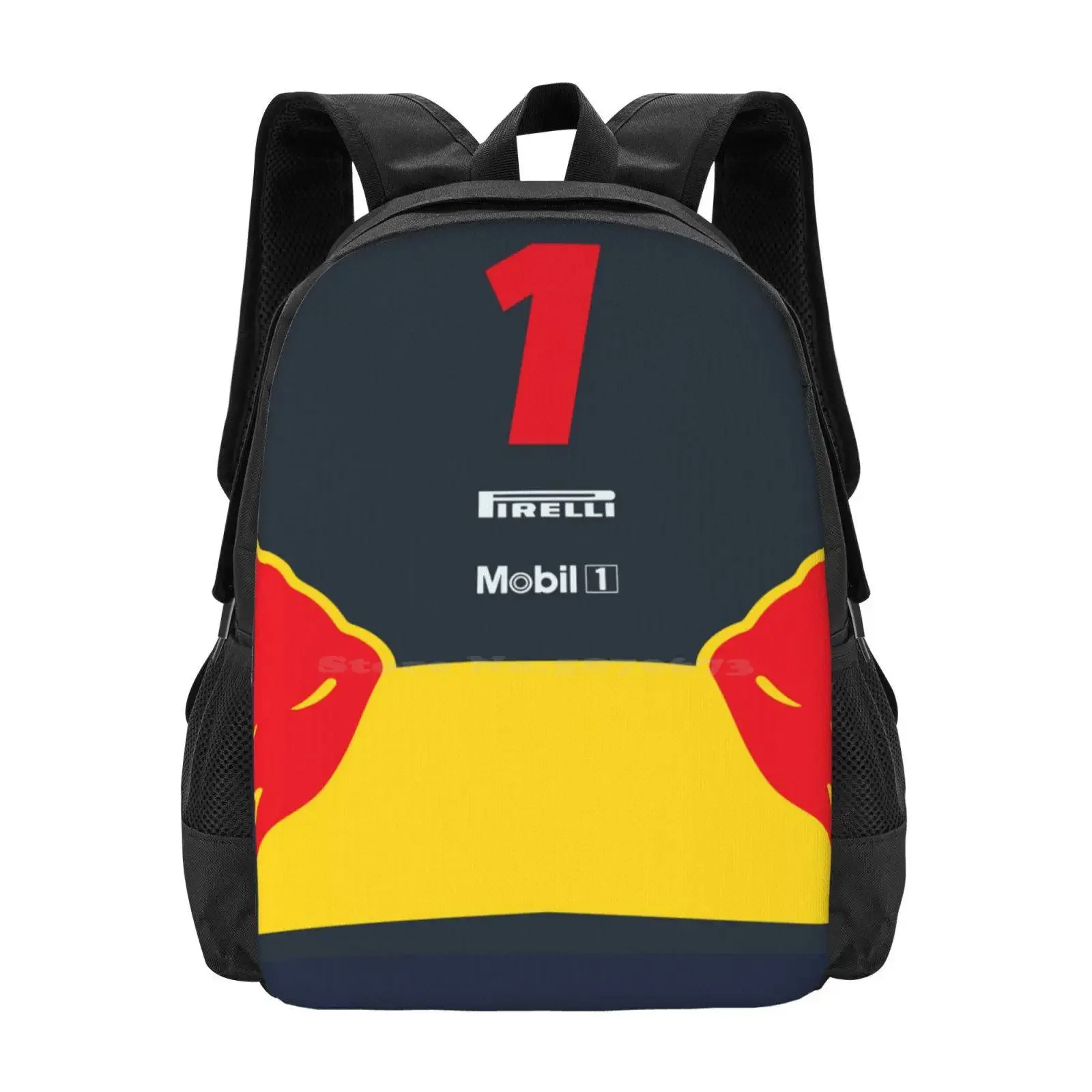 

No 1 World 2021 Pattern Design Laptop Travel School Bags Monaco Grand Prix Sparks Aston Racing Max 33 33 Mad Max Nose Cone Race