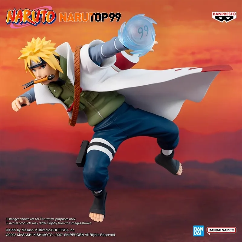 100% Original In Stock Bandai BANPRESTO Naruto Narutop99 Minato Namikaze Anime Action Figure Toy Gift Model Collection Hobby