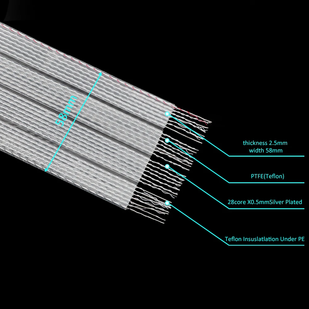 Nordost Valhalla 2 Referenc Hi-End Speaker Cable Crystal Silver Plated Loudspeaker Wire Audiophile Flat Cable