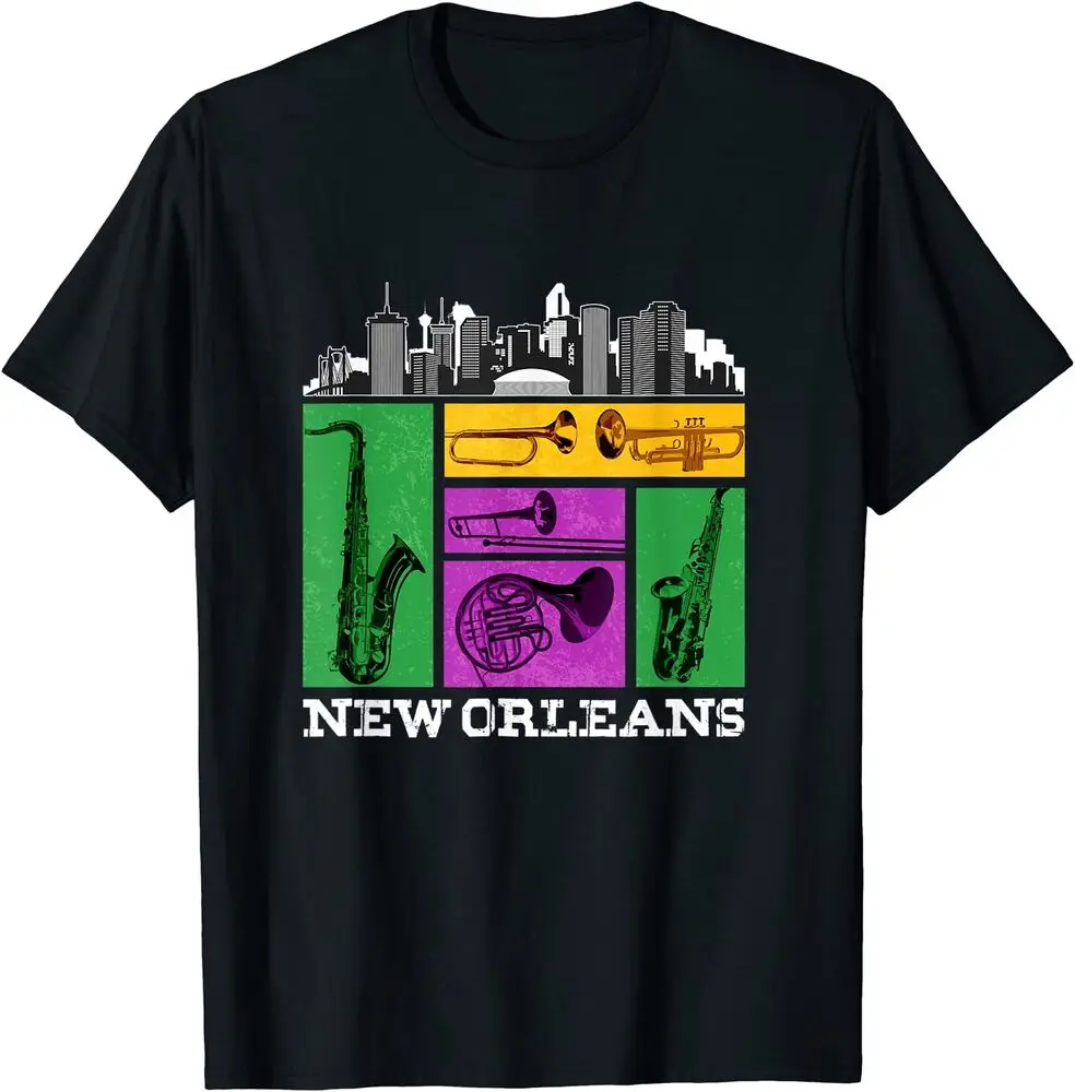 New Orleans, NOLA and the Big Easy Men, Women  Kids Music T-Shirt Fun Printed Clothing Y2K Summer