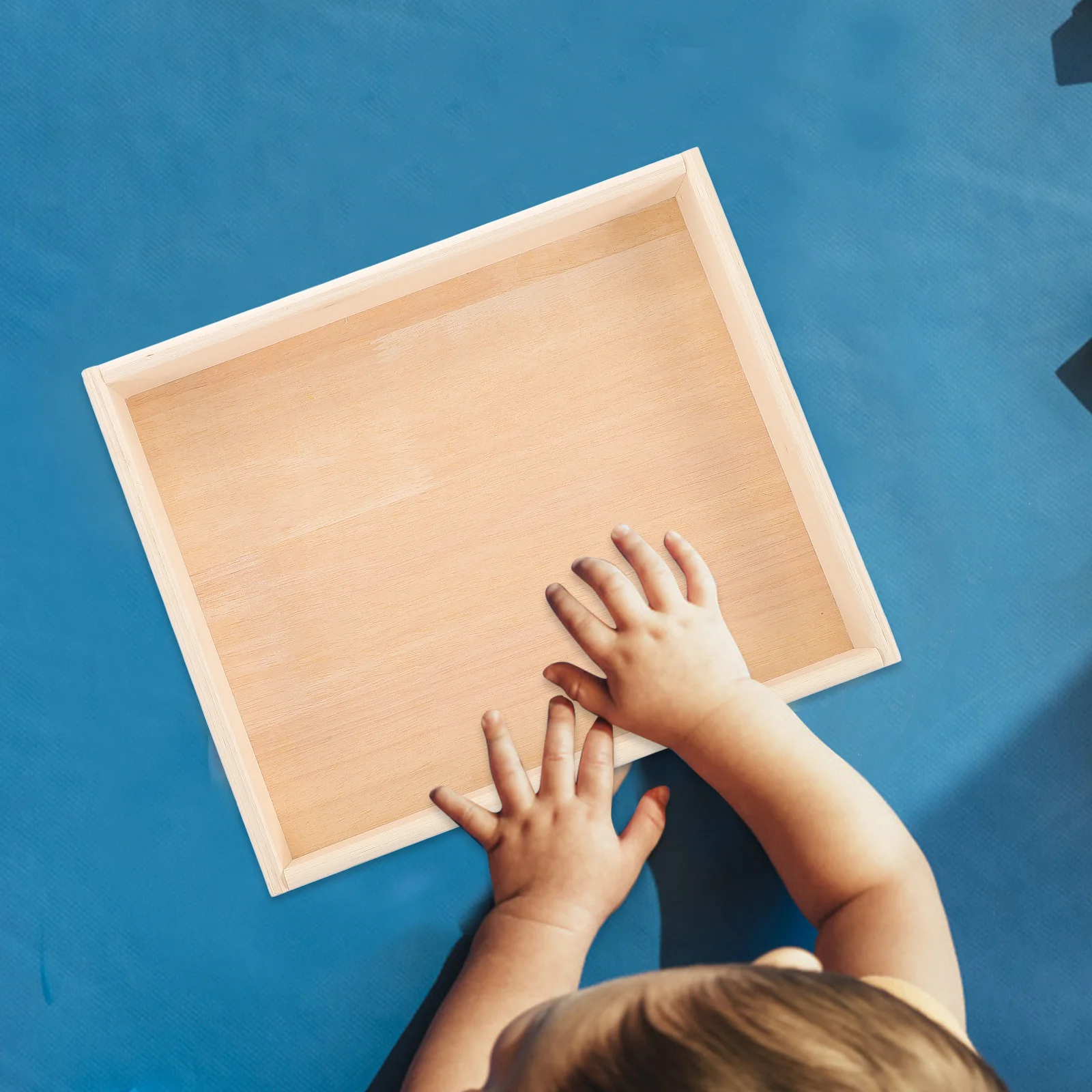 Plateau de tri de Puzzle en bois, 1 pièce, organisateur de rangement de pièces pour enfants, plateaux de Puzzle empilables pour accessoire de jeu de Puzzle plat