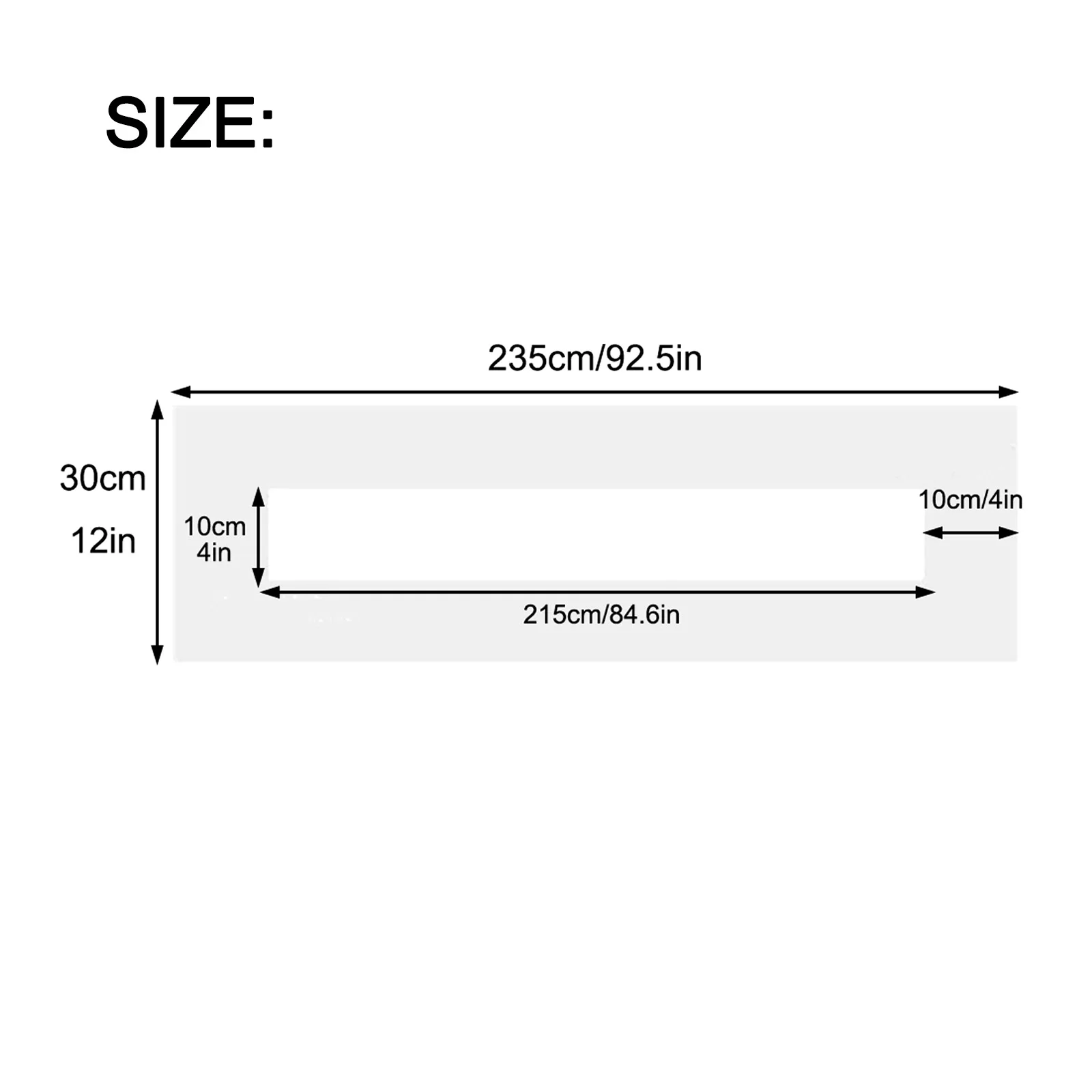 12*92.5in Parking Lot Stencil Foldable Reusable Parking Template Foldable Line Template Multi-Surface Use Versatile Stencil