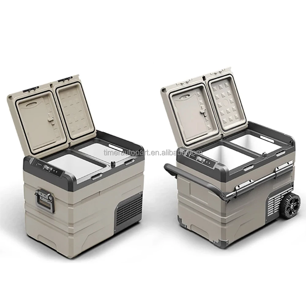 45L/55L 12 فولت صندوق الفريزر المحمول في الهواء الطلق الثلاجة التخييم الثلاجة التجارية لشاحنة الغذاء فان صندوق الفريزر سيارة #3