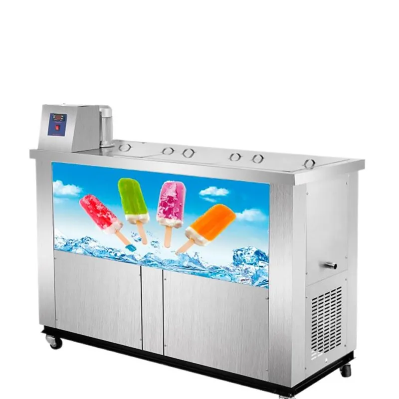 Ice Cream Popsicle Machine Ice Lolly Commercial Used Stainless Steel 2 moulds Ice Popsicle Ice Popsicle Making Machine 3800w