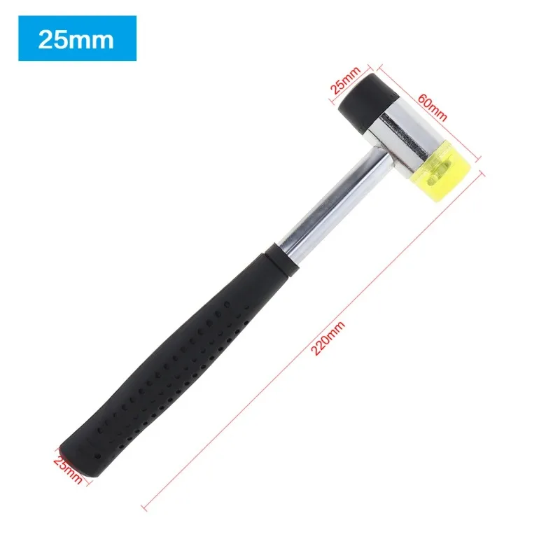 Multi functional mini rubber hammer double-sided craft  soft nylon faucet hammer woodworking hammer hand tool