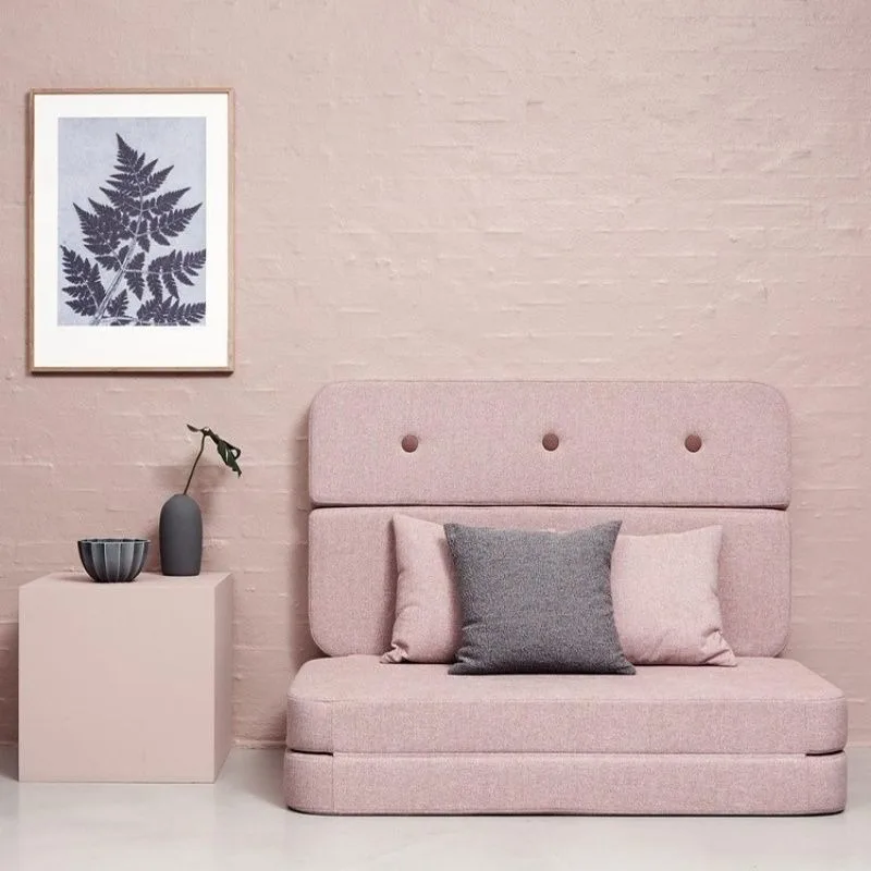Dual-purpose mattress multi-functional folding sofa bed, lazy sofa can sleep and lie down, caterpillar fabric single sofa chair