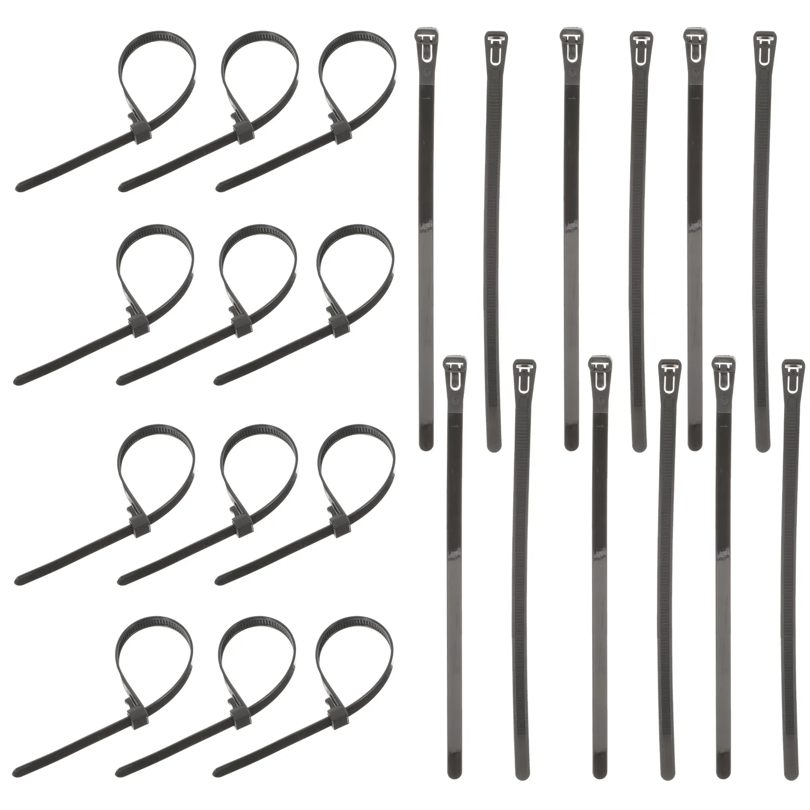 

100Pcs Nylon Zip Ties Self-Locking Multipurpose Wire Ties Cable Fixing Tie Bulk Cord Organizer Tie