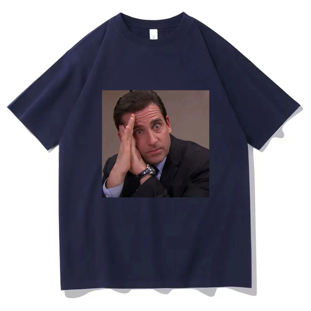 Funny Michael Scott Print T Shirt Tv Series The Office Dwight Schrute Jim Halpert T-shirts Men Women Cotton Oversized T Shirts