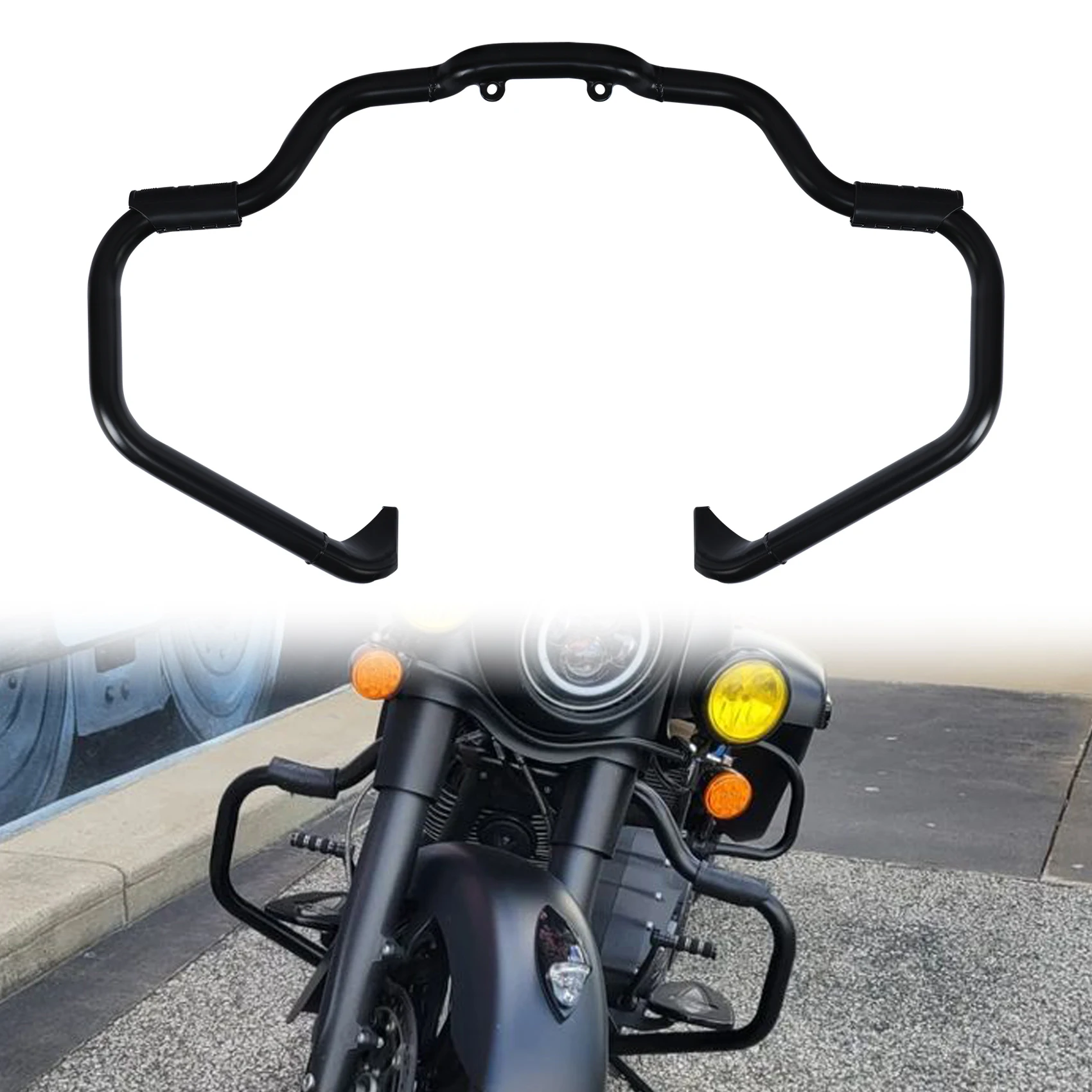 

Mustache Highway Engine Guard Bar For Indian 2016-2023 Chieftain Chief Dark Horse Roadmaster Classic Springfield Motorcycycle