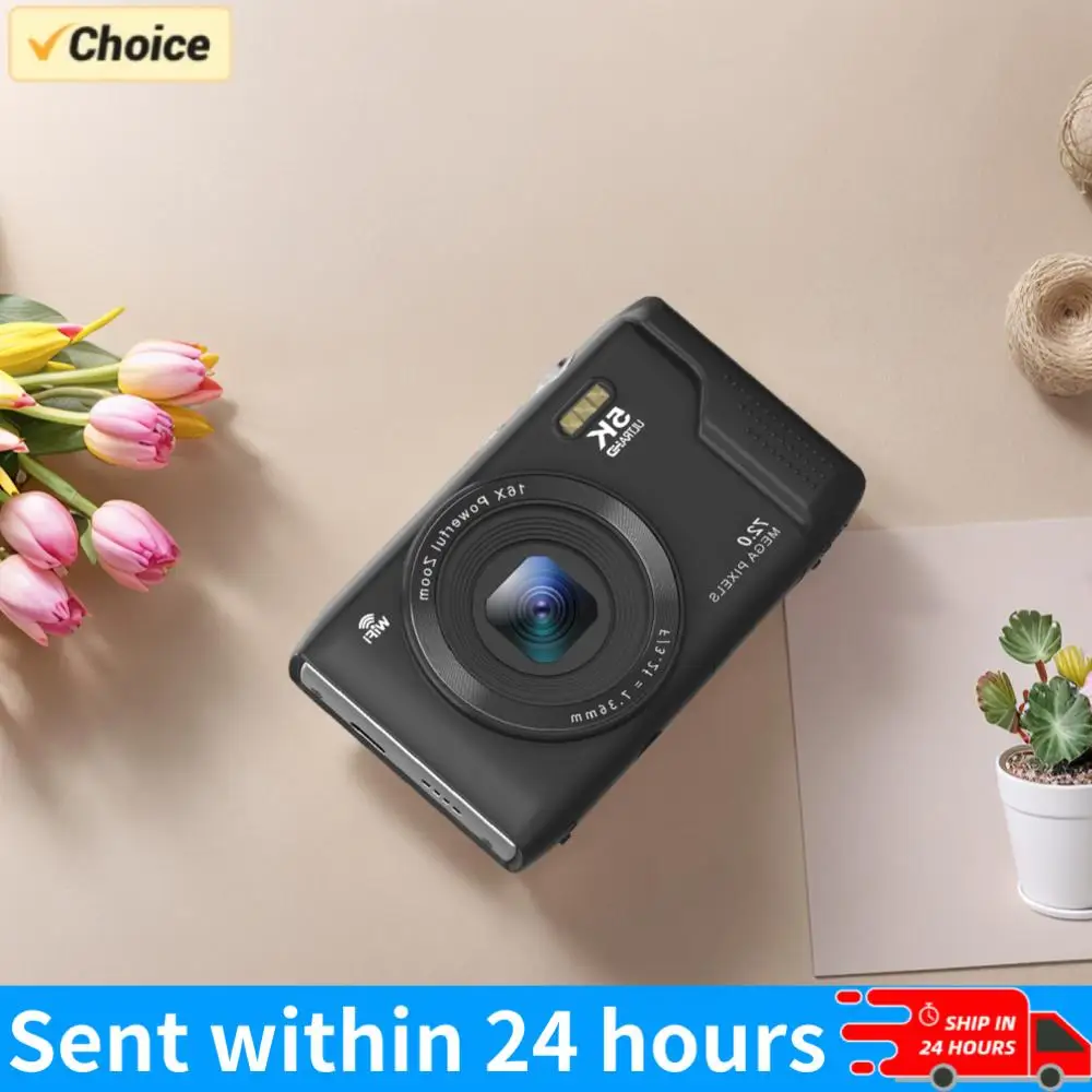 

Цифровая камера 72 МП для видеоблогинга с 16-кратным зумом, видеорекордер с 2,8-дюймовым ЖК-экраном для подростков, взрослых и начинающих