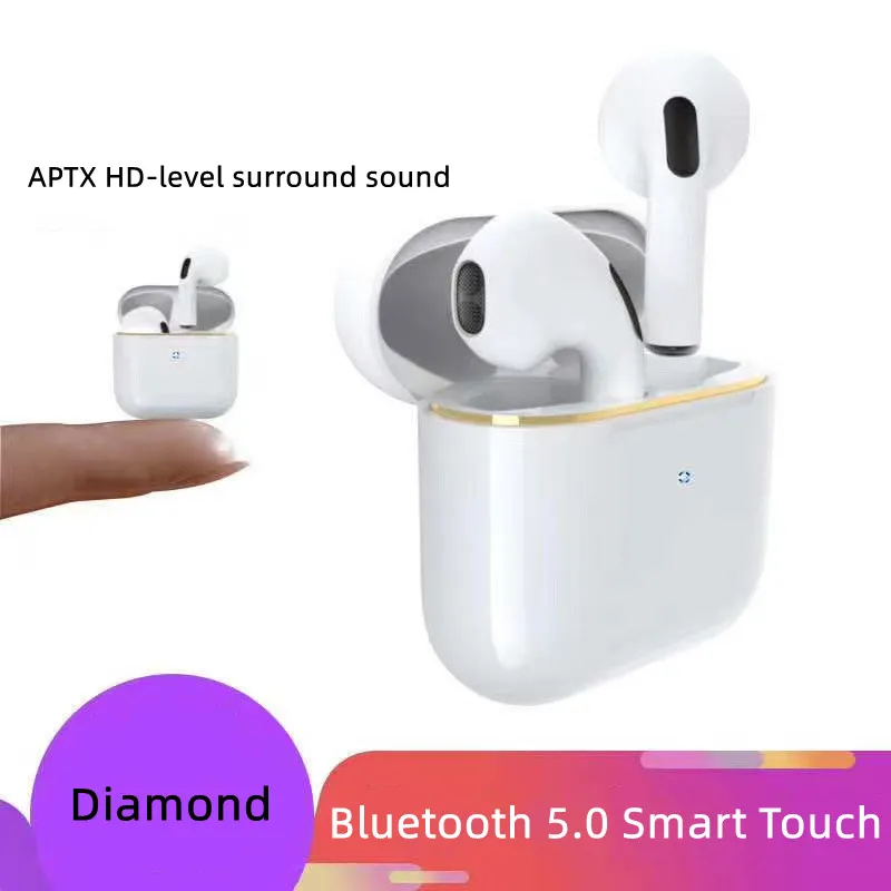 For iPhone Android Wireless Bluetooth Headset Auto Match Fingerprint Touch Pro 4 Bluetooth Headset Free Shipping