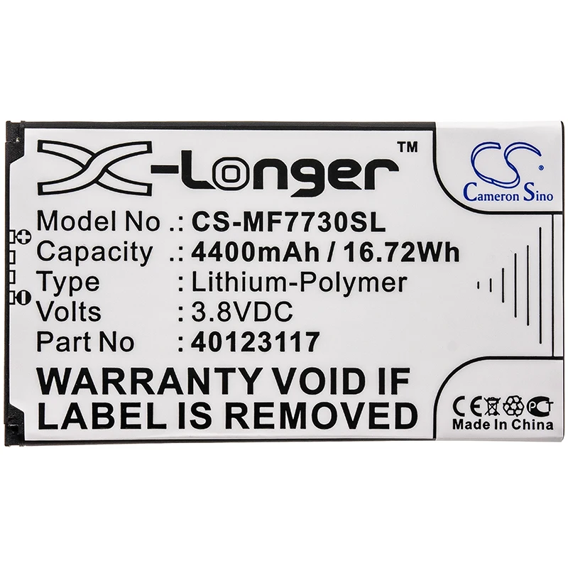 Battery for Verizon,Novatel Wireless MiFi 7730L,Jetpack MiFi 7730L,Jetpack 4G LTE,MiFi 8800L,Inseego 5G (4400mAh) 3.8V