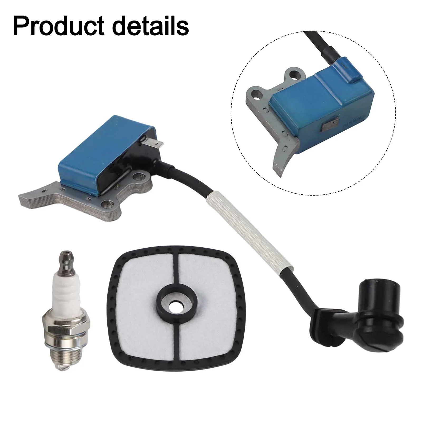 Ignition Coil and Air Filter Kit for For Echo SRM225 SRM2320T PAS225 String Trimmers and Brushcutters Replacement Parts
