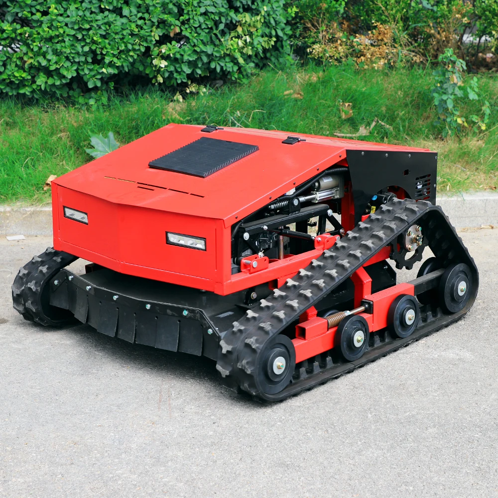 

Remote Control Lawn Mower, Hybrid Electric/Petrol, 0-6 km/h Speed Adjustment, Zero-turn Tractor,Suitable for Large Villa Gardens