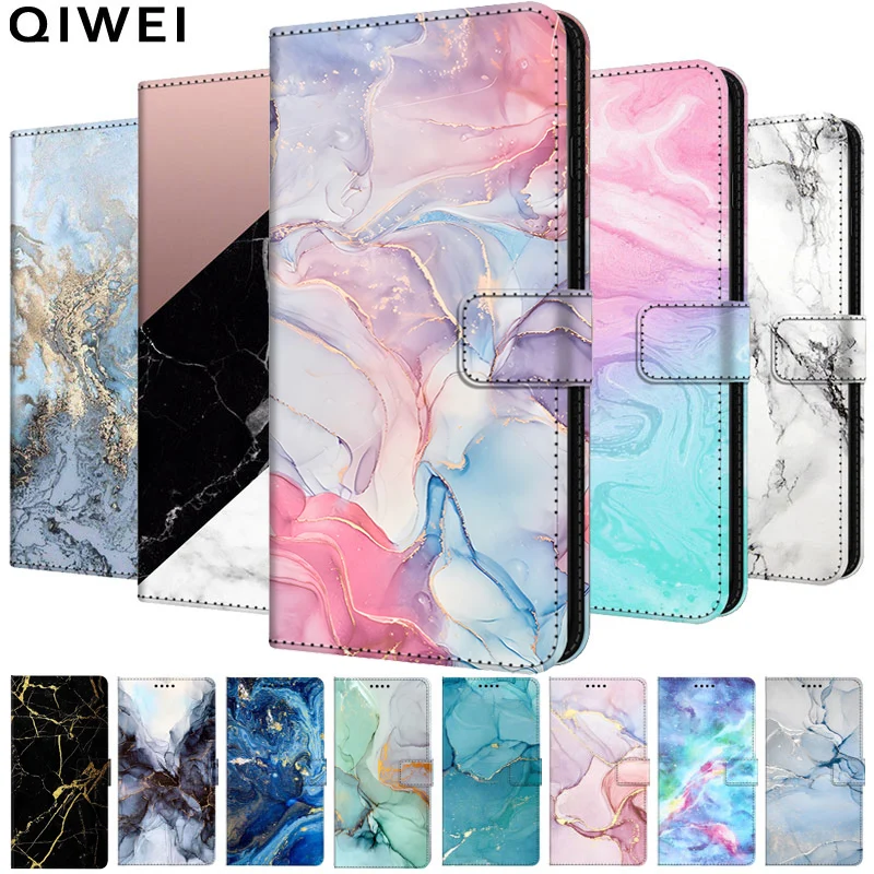 Marble Leather Flip Case For Tecno Spark 20 Pro Plus Wallet Phone Bag for Tecno Spark 20 Pro+ Stand BOOK Cover Spark20 Pro Plus