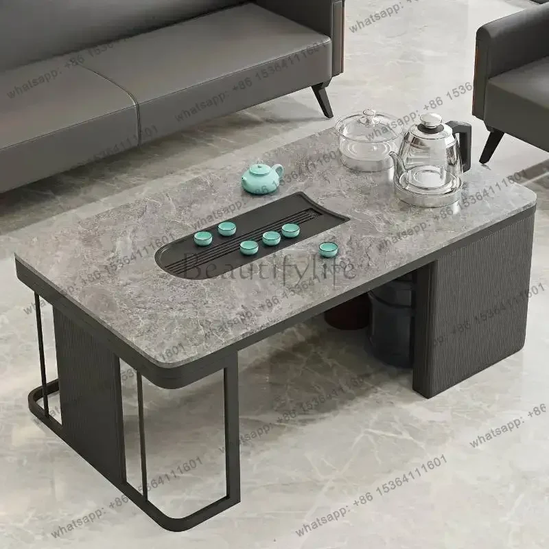 LSDesign Marble Coffee Tables Living Room Classic Apartments Lateral Coffee Tables Center Saving Space Stolik Kawowy Furniture