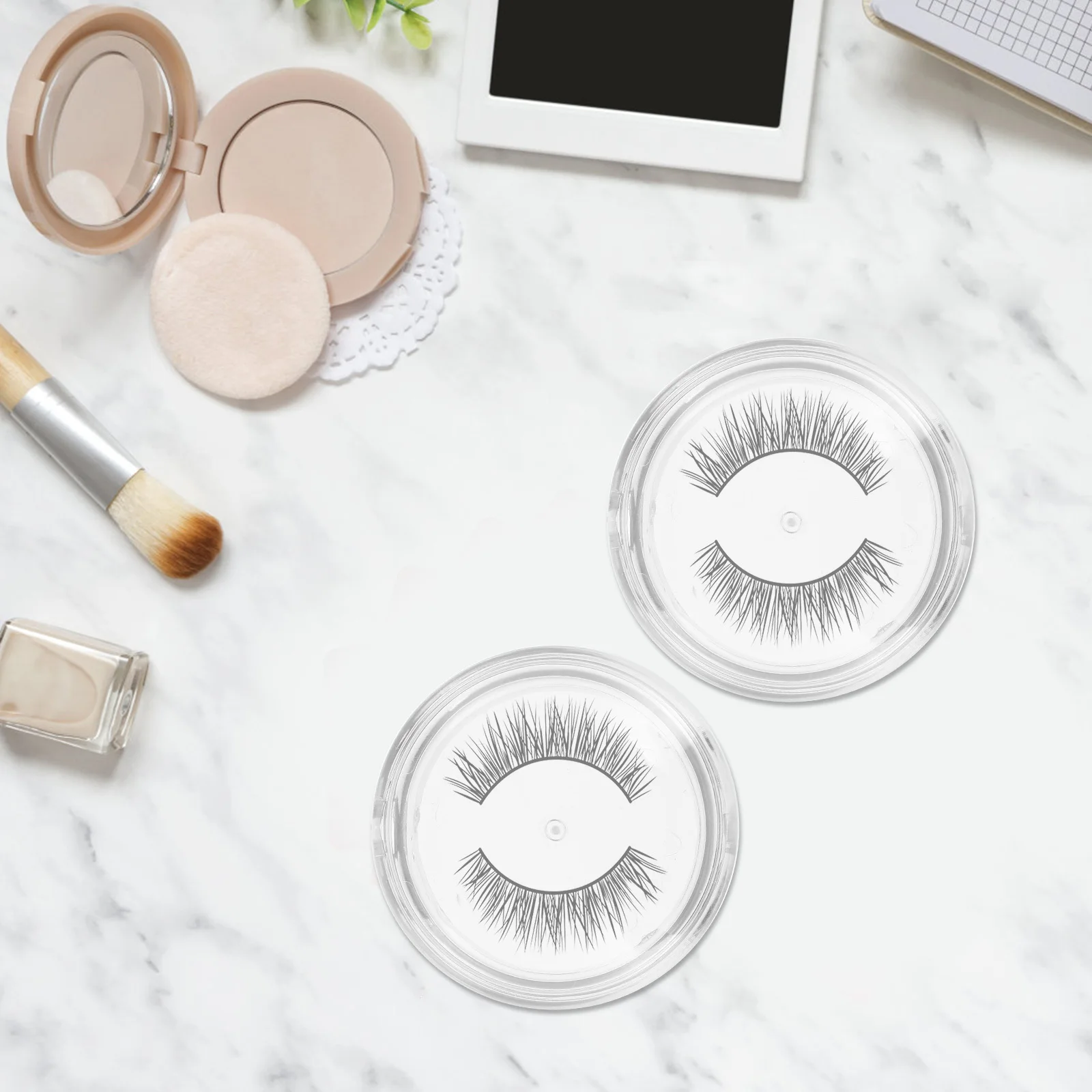 

5Pcs Transparent Plastic Eyelash Storage Boxes Organizer Lightweight Portable Practical for Women Girls Bags