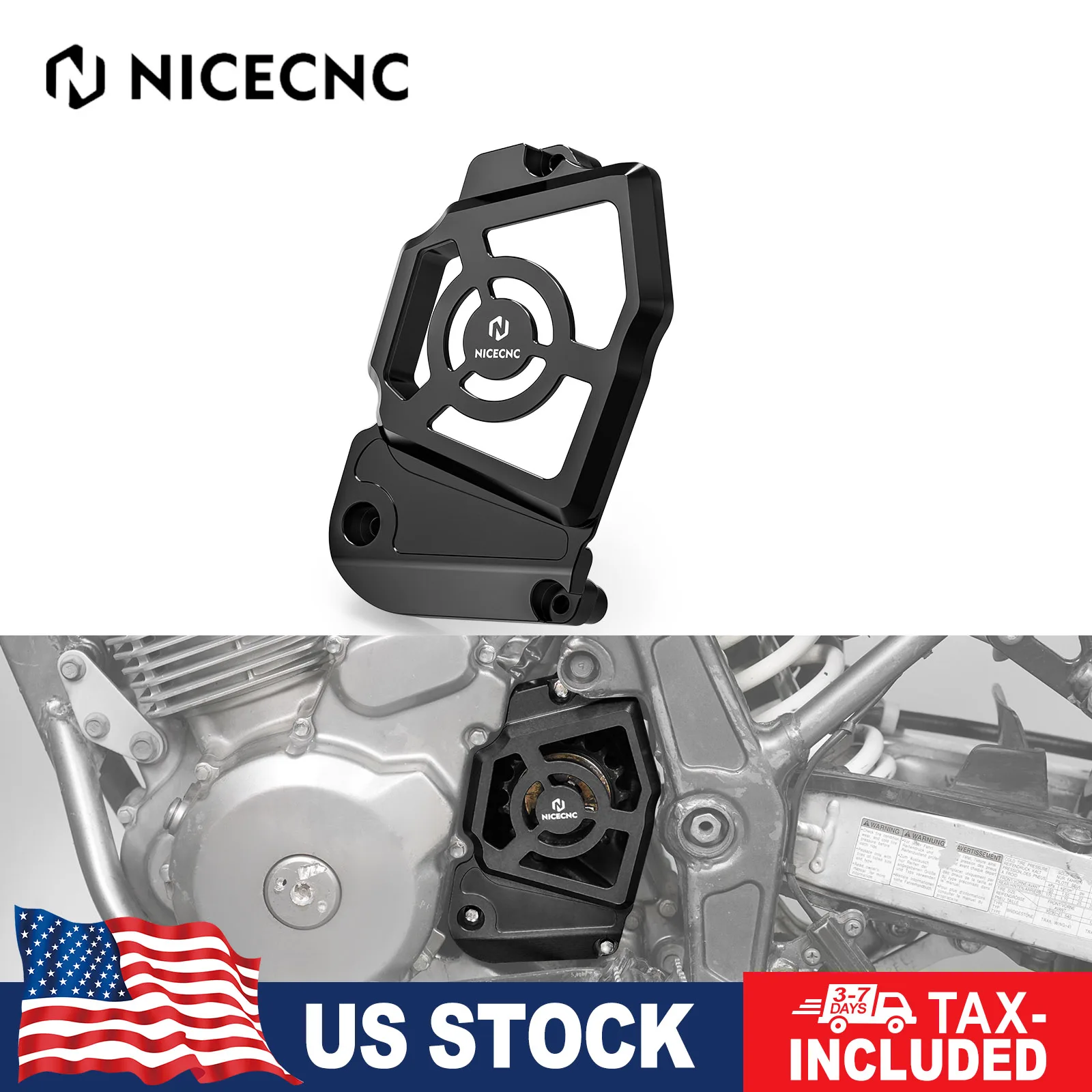 

Motorcycle Aluminum Sprocket Chain Protector Cover for Suzuki DR650 DR650S/SE 1996-2024 DR650S DR650SE Sprocket Guard Cover