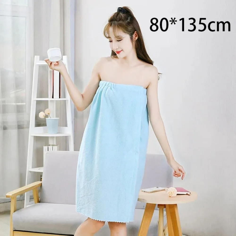 Home Pajamas Coral Fleece Lady Bath Towel Soft Thickened Hotel Bathrobe Cartoon Comfortable Wrap Shower Skirt Home