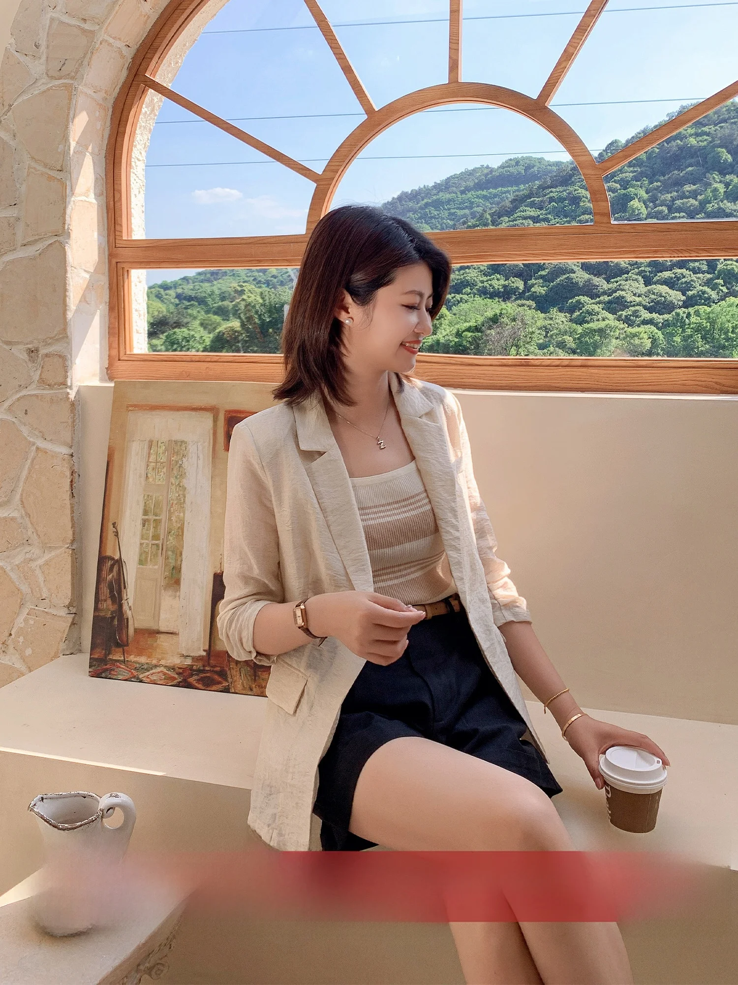 

Женский легкий костюмный пиджак с вышивкой для офиса и повседневной носки, весна-лето 2024