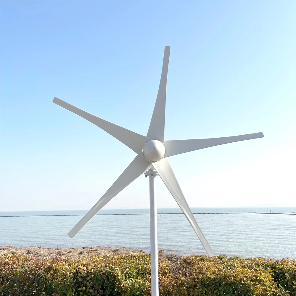 توربينات الرياح ذات المحور الأفقي 7000 وات المقاومة للإعصار مع مستوى حماية IP65 مناسب لطاقة محطة الجزيرة/الراعي/الأساسية #2