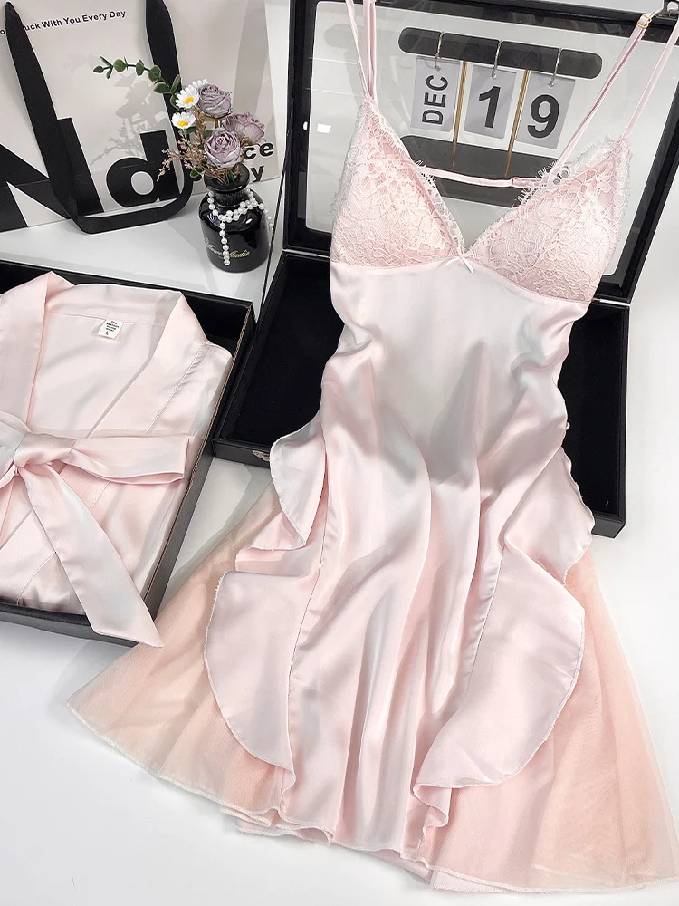 robe-de-nuit-sexy-en-soie-pour-femme-style-ete-printemps-avec-bretelles-patchwork-de-dentelle-col-en-v-jupe-courte-sans-manches-pour-la-maison