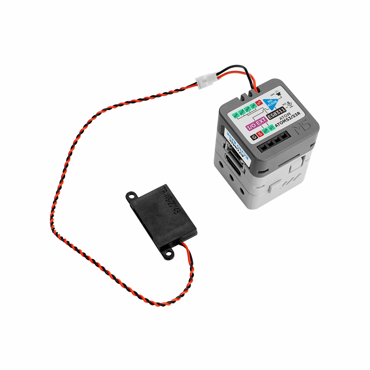 M5Stack AtomS3R M12 محرك بركان ESP32-S3 مجموعة رؤية الكلام ذات النموذج الكبير