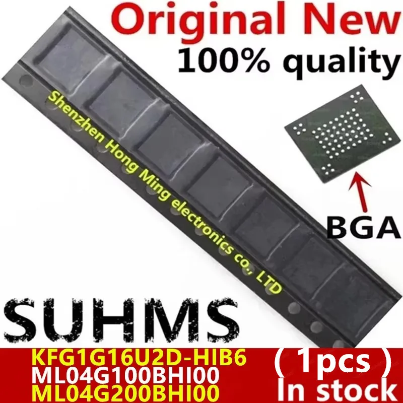 (1piece)100% New KFG1G16U2D-HIB6 KFG1G16U2D HIB6 S34ML04G100BHI000 S34ML04G200BHI000 ML04G100BHI00 ML04G200BHI00 BGA Chipset