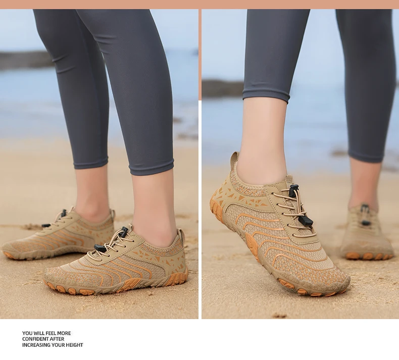 Summer Wide-Head Wading Shoes Men Barefoot Upstream Sketch Shoes Fitness Cycling Yoga Casual Sandals Women Water Sports Shoes