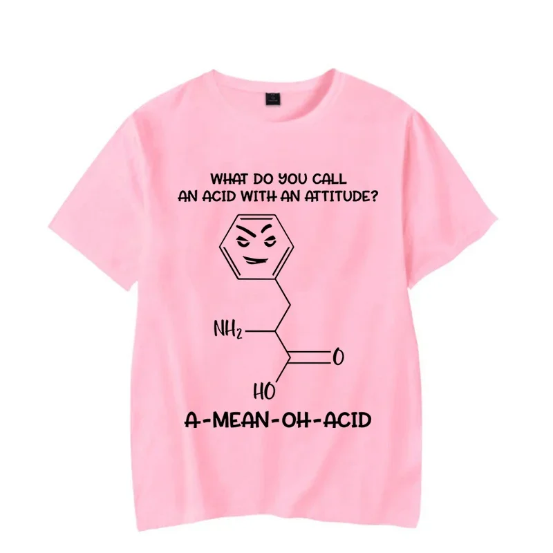 Brand Men\'s T-Shirt Chemistry Acid with Attitude Print Tshirts Short Sleeve Men\'s T-Shirt Funny Graphic T Shirt Black Tee Shirts