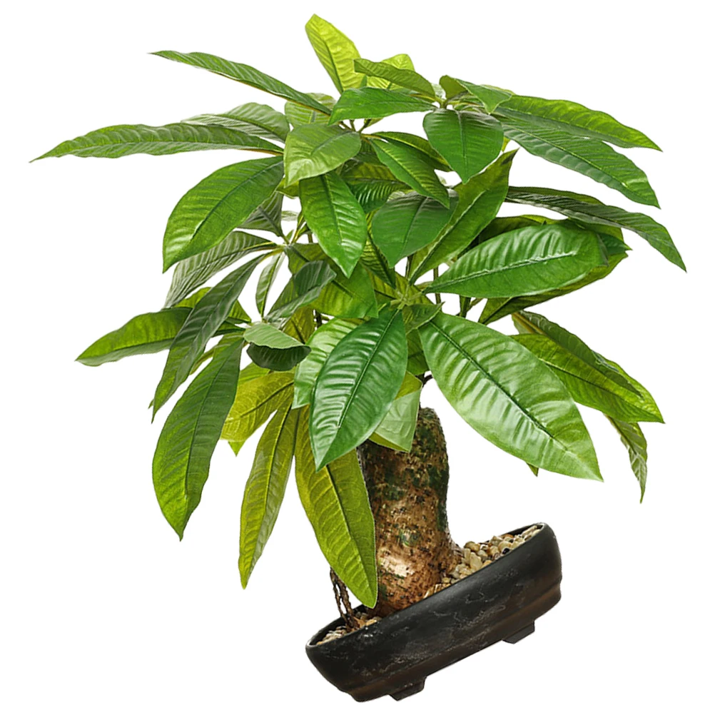 

Fake Bonsai Artificial Potted Plant Faux Small Tree Ornament Home Office Decor Desktop Garden Kitchen Cafe Outdoor Plastic Plant