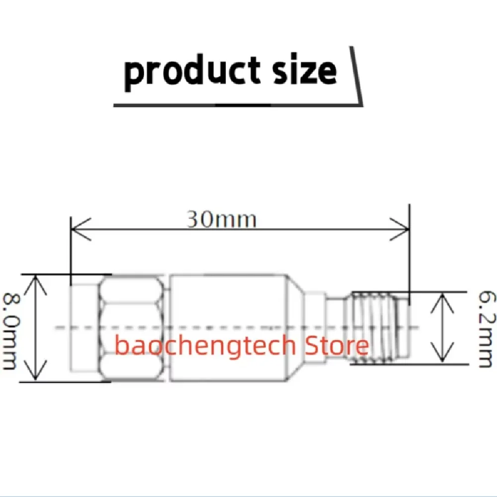 Attenuator SMA-JK 2W 3DB 5DB 6DB 10DB 15DB 20DB 30dB coaxial attenuator 2Watt 50Ohm DC-6G 18G RF signal attenuator