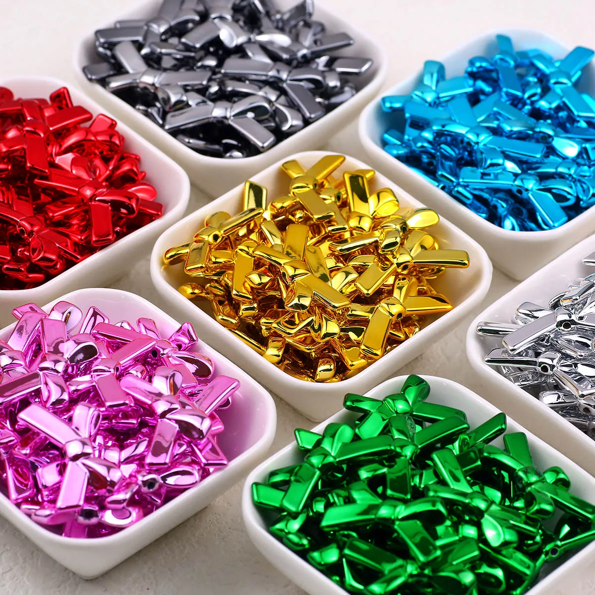 Bogenförmige goldfarbene Acryl-Stiftperle, 10 Stück, 34 x 21 mm, für Schmuckherstellung, handgefertigtes Bastelzubehör, Armband, Halskette, DIY-Zubehör