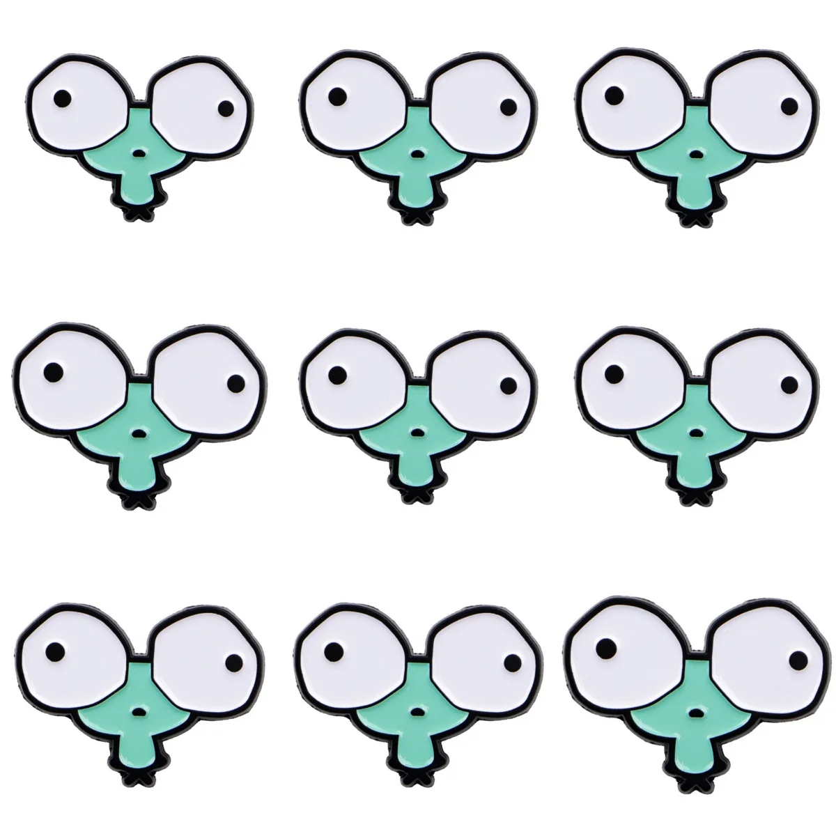 9-teiliges Niedliches Frosch-Emaille-Pin-Set Cartoon-Broschen-Set Damen-Anstecknadeln Tier-Reversabzeichen Paar-Schmuck Freundschaftsgeschenk