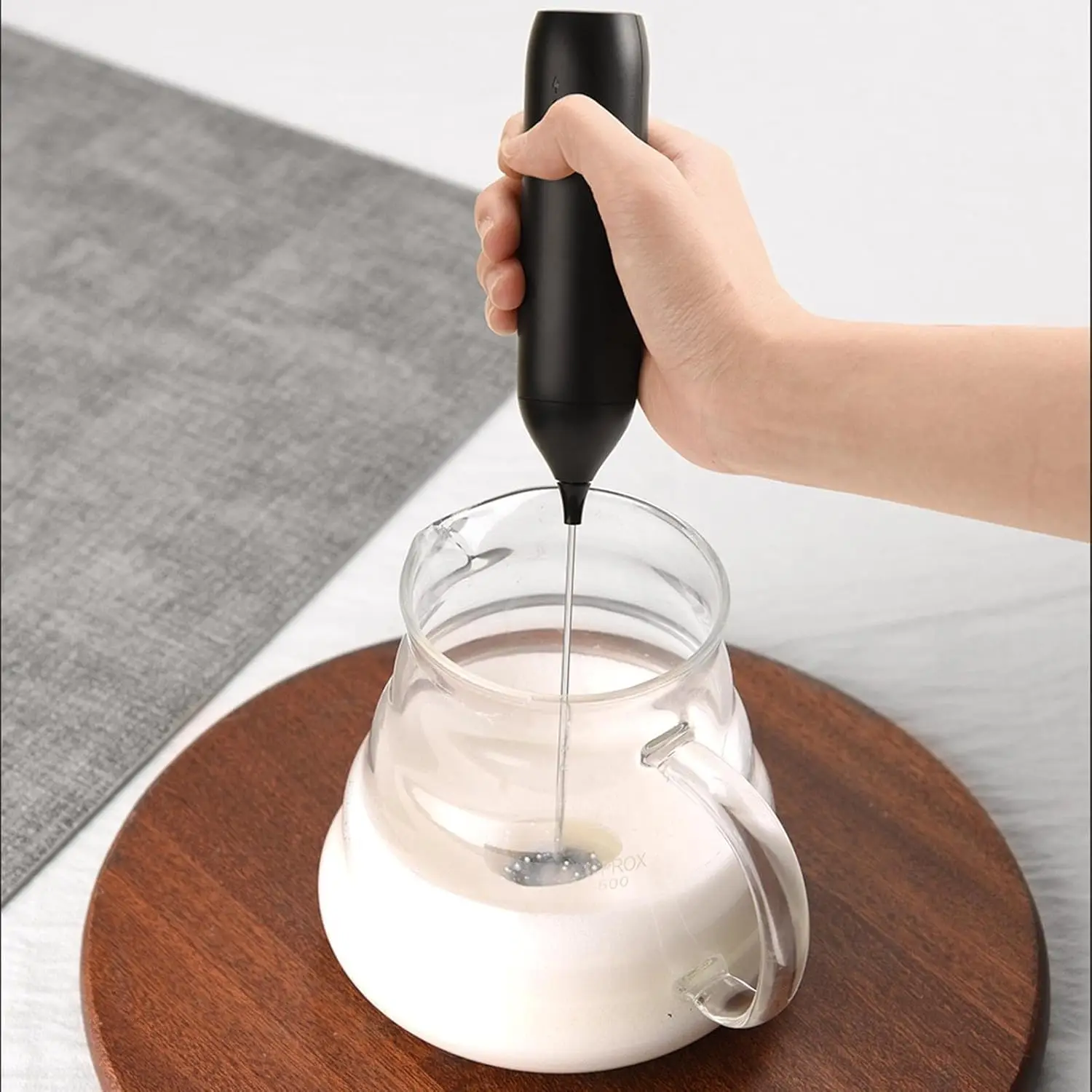 

USB Rechargeable MINI Milk Frother Foam Maker Coffee Whisk Mixer Electric Handle Blender Egg Beater