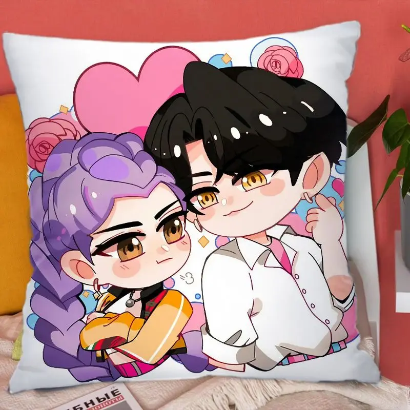 مجموعة وسائد KPOP Ma-Ra-u-der Girl-Group مربعة على الوجهين - بدون وسادة أساسية. غرفة، أريكة، ديكور غرفة النوم، مهجع