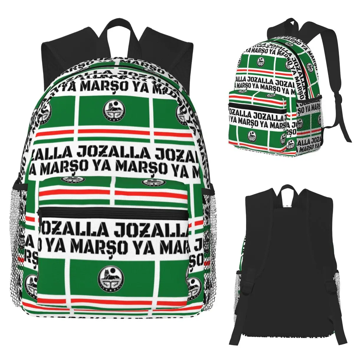 

Marso Ya Jozalla Ichkeria Flag Студенческий рюкзак Школьная сумка Пеший туризм Путешествия Рюкзак для мальчиков и девочек Книжная сумка Сумки на плечо