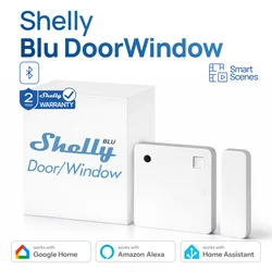 Shelly BLU Door/Window Bluetooth Smart Mini Door Sensor Entry Sensor Security Burglar Sensor Alarm Smart Life Alexa Google Home