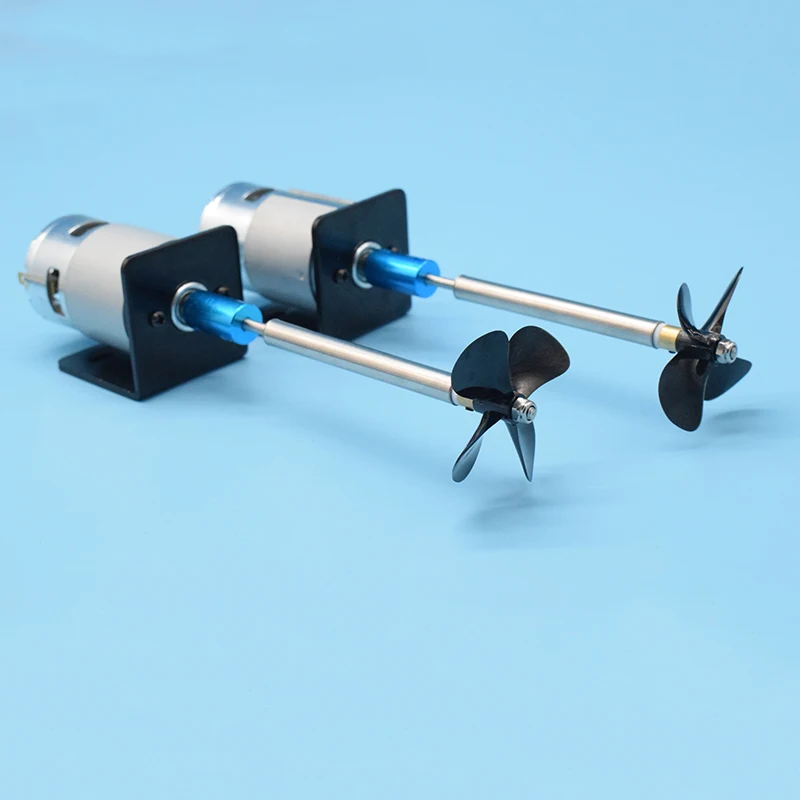 RC Boat 775 Motor Waterproof Boat Shaft Kit Stainless Steel Waterproof Shafting Kit Nesting Boat Accessories Four blade Propelle