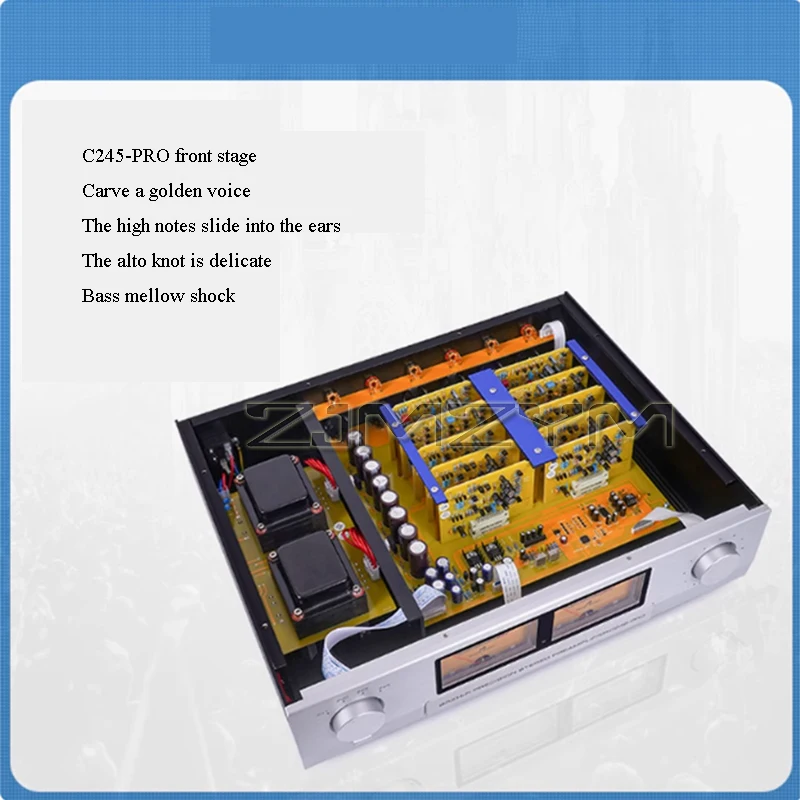 Remote Control Preamplifier BRZHIFI C245 Line Fully Balanced Preamplifier HiFi High End Amplifier Home High Sound Quality Amp