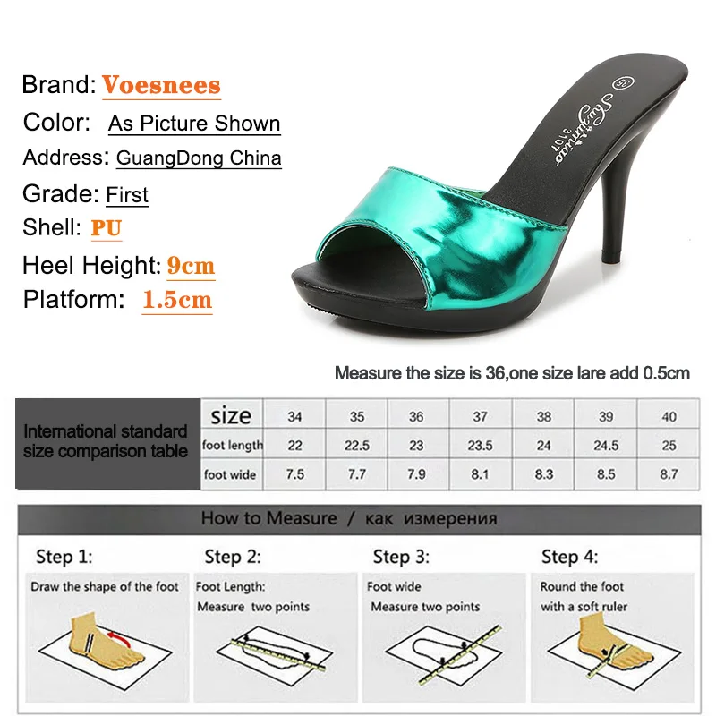 SLIDE Sexy SLIPPER WOMAN SHOE Summer women sandals slippers for women Stripper Heels 2022 Party Platform Stiletto ladies Shoes