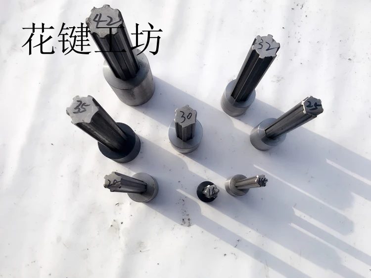 National standard rectangular spline shaft with shaft sleeve Outer diameter of spline shaft 14.16.20.22.25.30.32.335.40.42.50mm