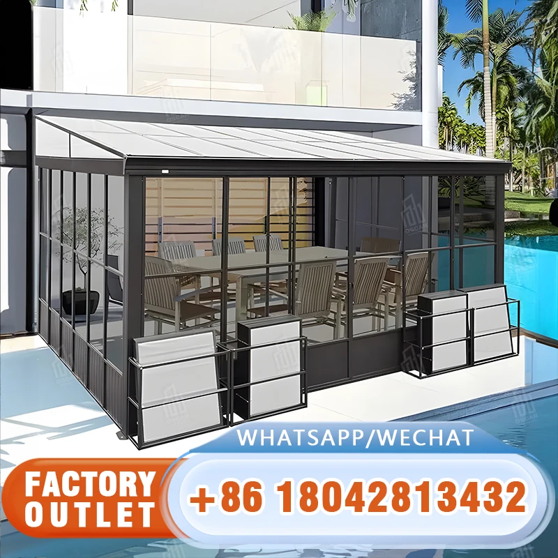 Outdoor durable prefab container houses mobile prefab Bedroom Container House sunroom waterproof hurricane