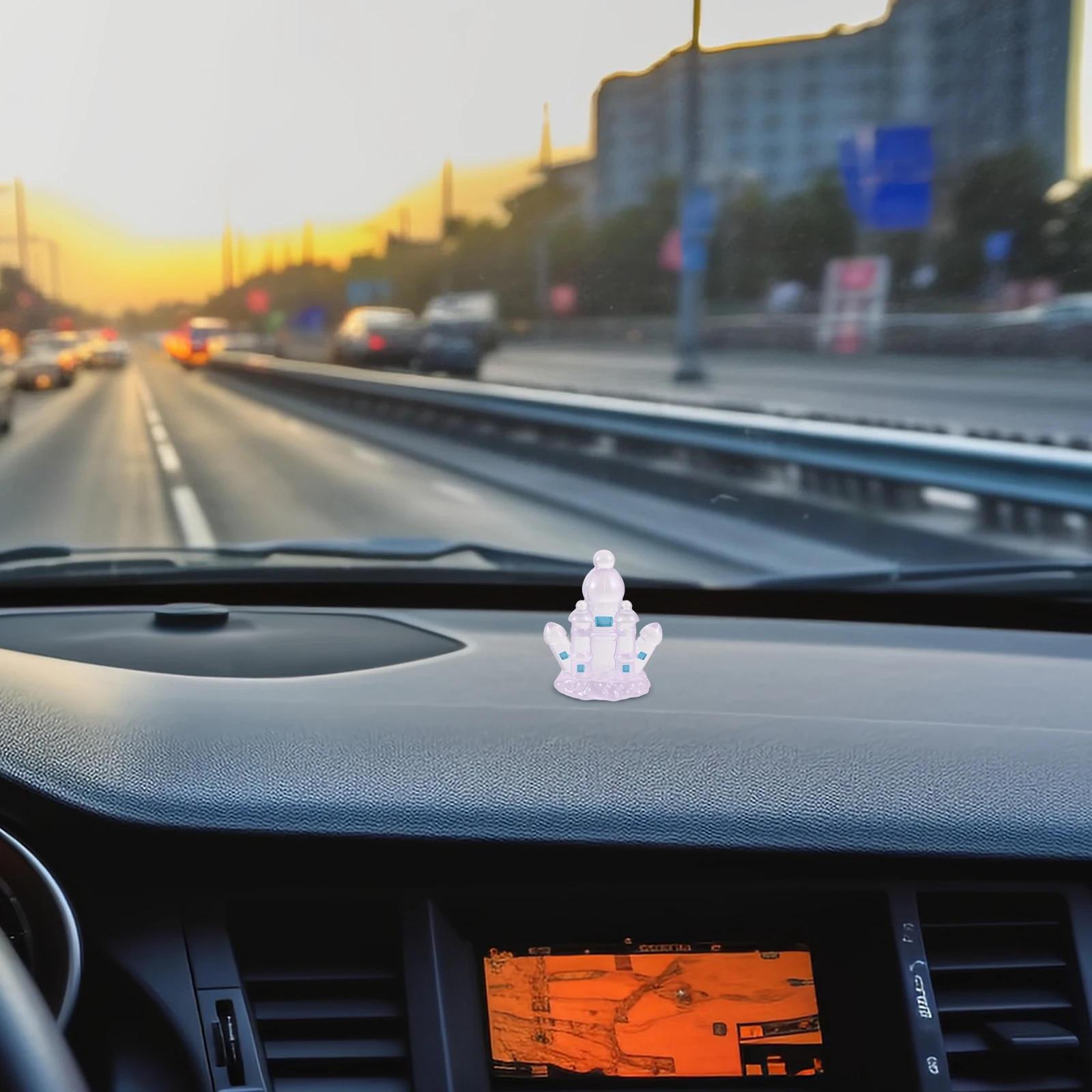 

6 Pcs Luminous Desktop Ornaments Car Interior Decoration Dashboard Automobile Cute Automotive Parts