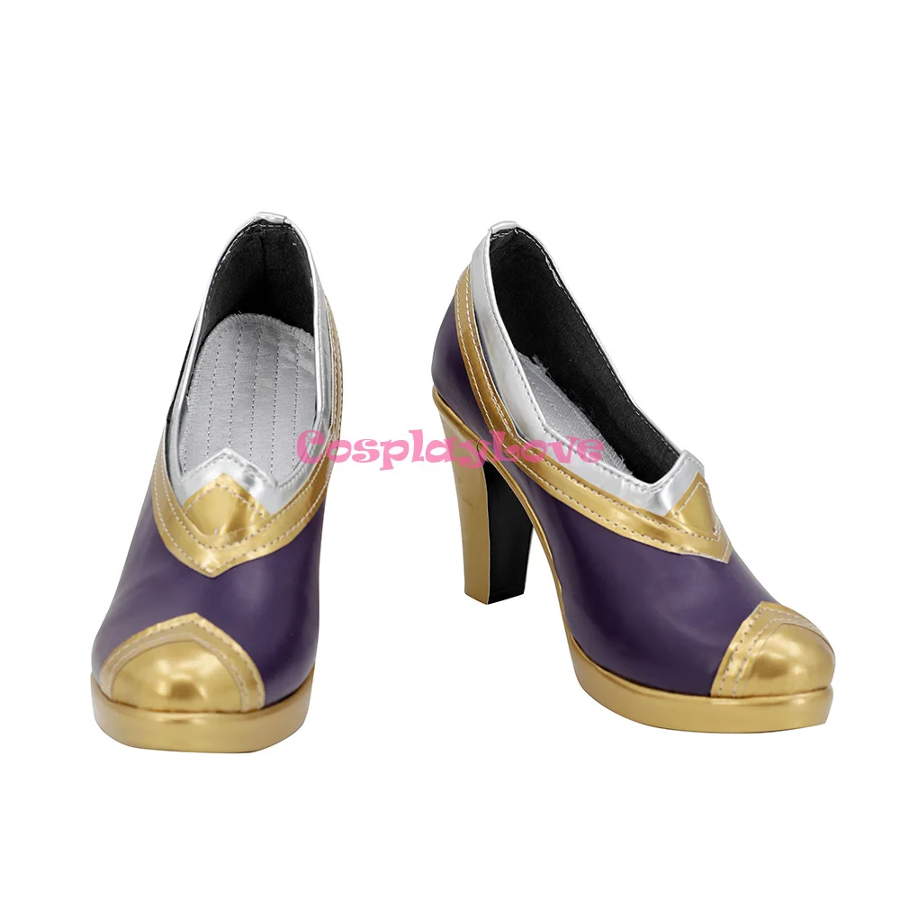 CosplayLove LOL ゲーム ジンクス コスプレ靴 ロングブーツ レザー カスタムメイド ハロウィン クリスマス パーティー用