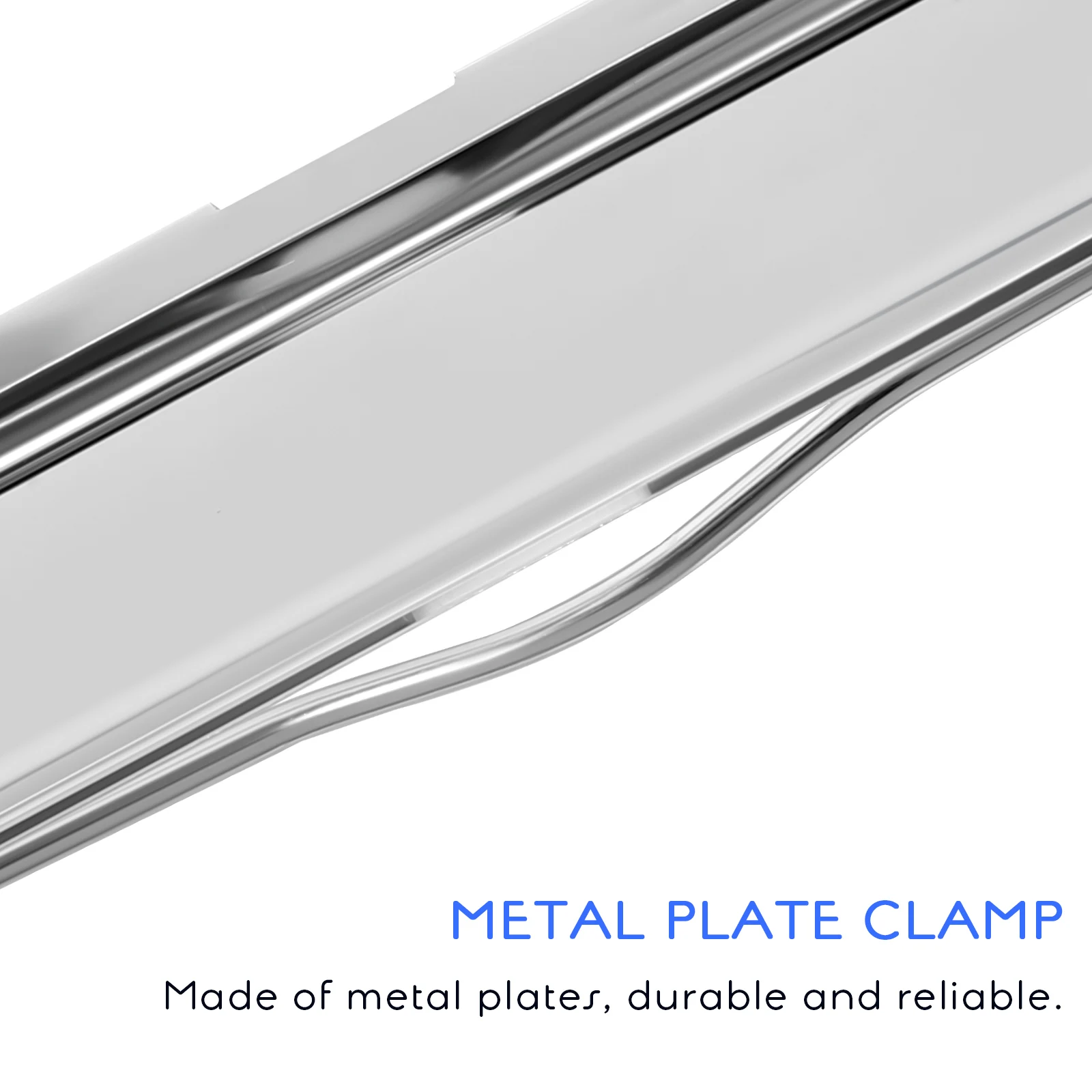 

10pcs Profile Clips Metal Mountable Hardboard Clamps Spring-Loaded Clipboard Clips for File Folder Office School Document Holder