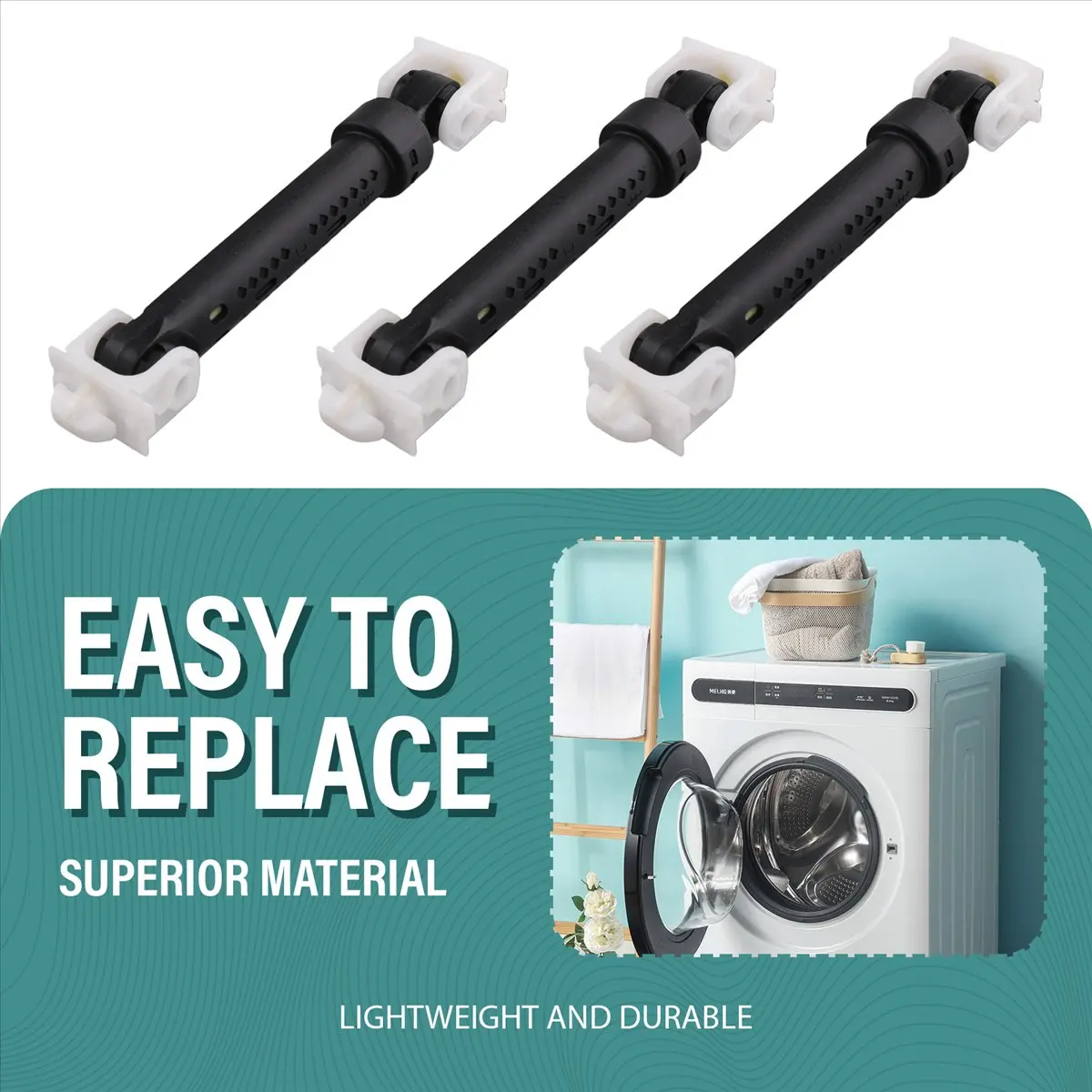 Goodprice 8182703 Washer Shock Absorber Replacement for Whirlpool, Maytag, Kitchen Aid Washers 8181646-PS989596-AP3868181-4Pack