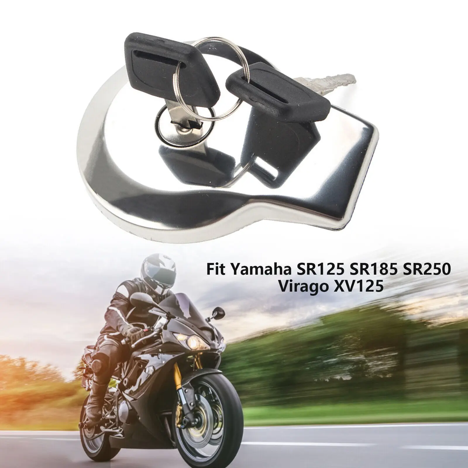 

1pcs Motorcycle Fuel Tank Cap Lock Key For Yamaha Virago XV125/250 XV535/750/1100 Fuel Tank Cover Lock Kit Motorbike Accessory