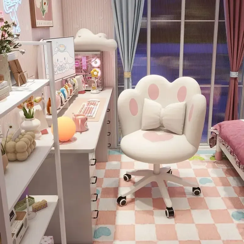 Internet celebrity cat claw computer chair ins wind cute super soft girls home comfortable student dormitory can lift makeup image 5