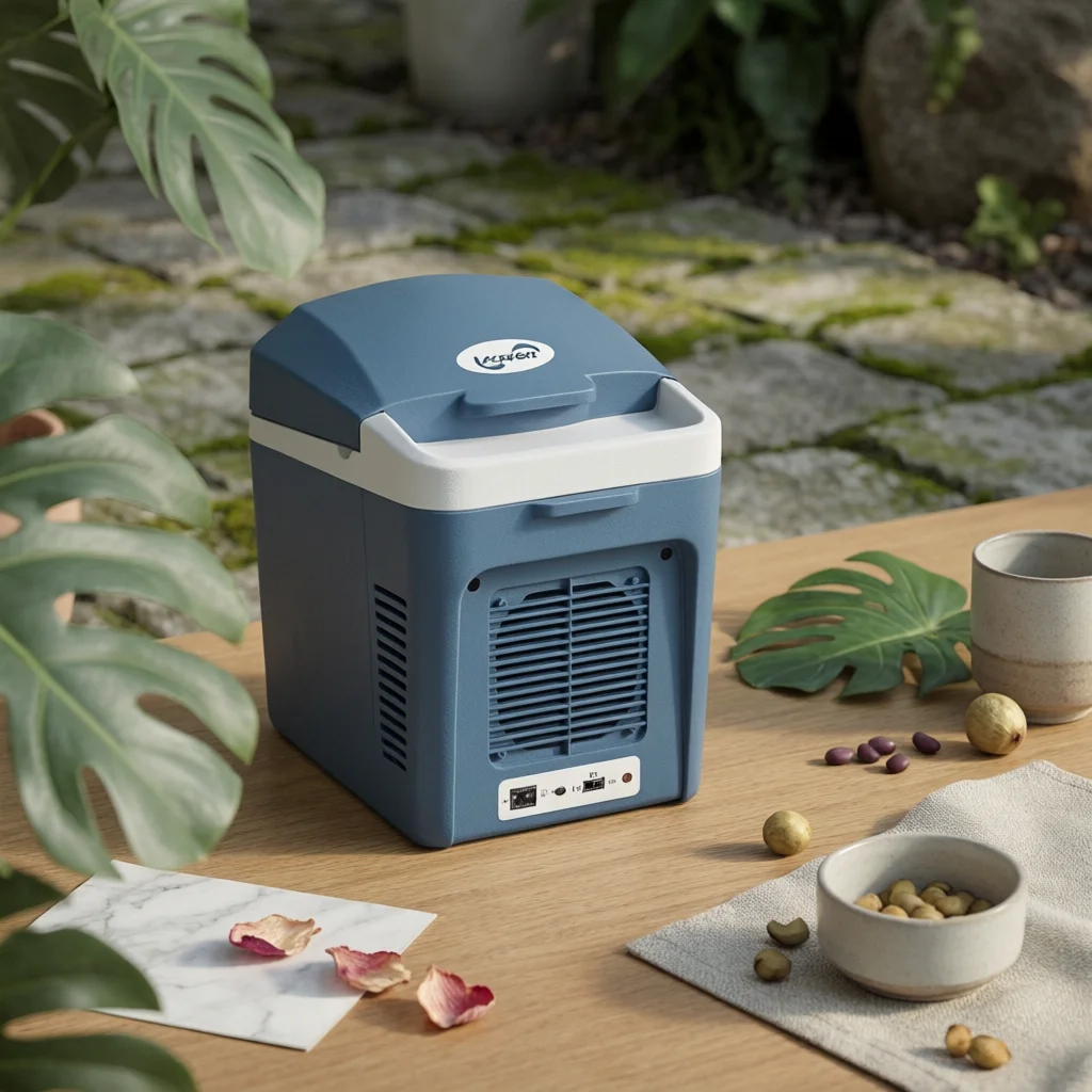 Portable Car Refrigerator Thermoelectric 12V Car Fridge 12V Cooler Two-functionUse Appliance Sturdy for Travelers, Road Trips